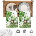 thumbnail image 5 of St Patrick's Day Kitchen Towels Set of 4, Lucky Shamrock Tree Gnomes Truck Leaf Green Absorbent Dish Towels for Kitchen, Microfiber Hand Towel, Quick Drying Tea Towel for Cleaning Dishcloths, 5 of 7