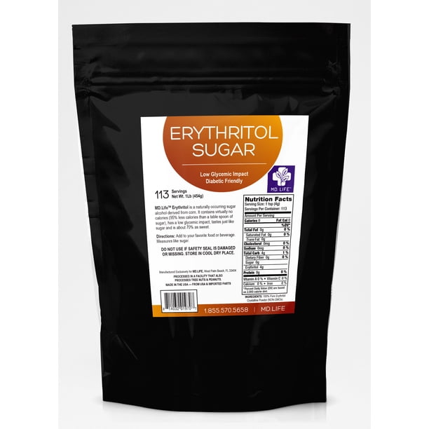 1 3 cup erythritol to sugar