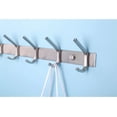 thumbnail image 4 of Dseap Sturdy Coat Rack with 5 Dual Hooks,Heavy Duty Wall Mounted Stainless Steel 304 Hook Rail for Clothes Backpacks in Entryway,Brushed Silver 2 Packs, 4 of 7