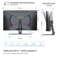 thumbnail image 6 of Gawfolk 32 Inch 4K UHD 1500R Curved Computer Monitor, 60Hz 100% sRGB Eye Care Screen for Home Office, 6 of 7