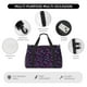 thumbnail image 4 of Disketp Purple Butterfly Bolsa de Viaje Tipo Duffle, Bolso de Mano para Fin de Semana para Mujer, Bolsa de Gimnasio Ligera para Hombre, Esencial para Viajes, 4 of 7