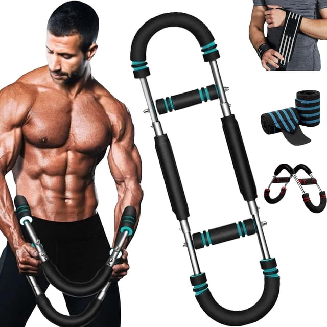 Alphabar Pro Advanced Full Body Strength & Muscle Builder,Alphabar Pro Muscle Builder,Adjustable Resistance Arm Trainer,Twister Arm Trainer,40-100lb Adjustable Chest Workout Equipment