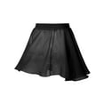 thumbnail image 2 of DPOIS Kids Girls Basic Chiffon Wrap Skirt Ballet Pull-On Skirt Black 15-16, 2 of 5