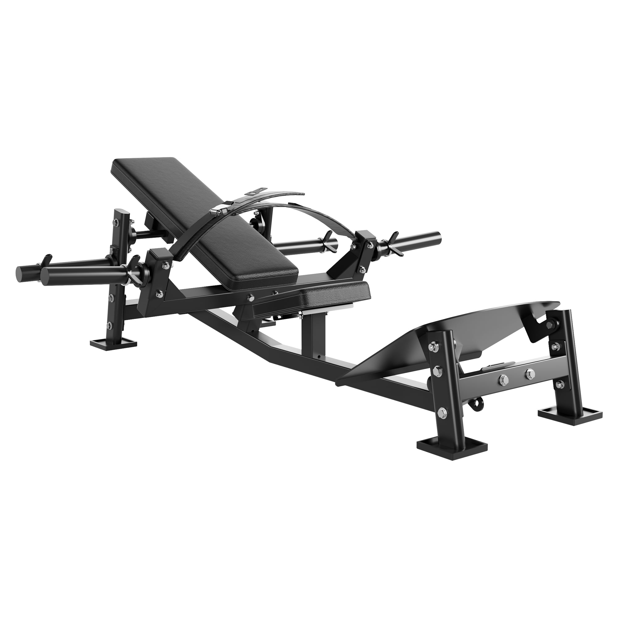 GARVEE Hip Thrust Machine,830LBS Heavy Duty Glute Bridge Machine with Adjustable Footboard&Beltwand,Weight Holder,Home Workout Equipment for Glute Muscles Building