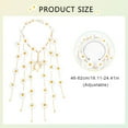thumbnail image 2 of GIXUSIL 2Pcs Flower Hippie Headband, Sunflower Crown Daisy Hair Wreath, Sunflower Headpiece for Summer Bridal Headpiece Photo Props Hair Accessories (White, Yellow), 2 of 7