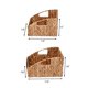 thumbnail image 3 of Happimess Bsk1007A-2Set Havanah Southwestern Cestas De Mimbre Anidadas Inclinadas De Jacinto Tejidas A Mano Con Asas Contenedor De Pasto Marino Para Decoración En Sala De Estar Dormitorio Armario Natu, 3 of 5