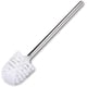 thumbnail image 4 of Replacement Brushes Pack Of 5 Toilet Brushes White Brush Head Stainless Steel Handle Polished Toilet Brush Brushes, 4 of 5