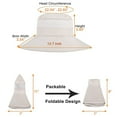 thumbnail image 5 of FZFLZDH Men And Women's Sun Protection Floppy Visor Bucket Hat Outdoor Large Brim Hat Uv Protection Sun Hat Fisherman Hat Beige, 5 of 5