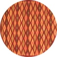 thumbnail image 1 of Ahgly Company Indoor Round Oriental Orange Traditional Area Rugs, 8' Round, 1 of 1