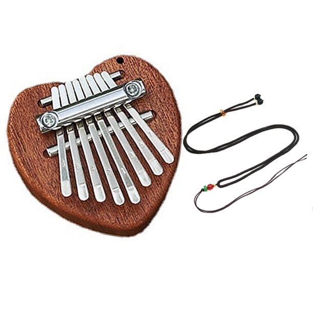 8 teclas Mini Kalimba exquisito dedo pulgar Piano Marimba Musical buen accesorio colgante regalo
