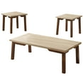 thumbnail image 2 of Titanic Furniture 3-Piece Wood Coffee Table Set with Brown Top and Brown Legs, 2 of 2