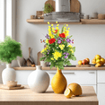 thumbnail image 3 of Admired by Nature GPB4328-YW-PUR-PK Artificial Dahlia, Morning Glory, Ranunculus & Blossom Fillers Mixed Bush, 3 of 5