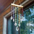 thumbnail image 6 of Hanging Crystal Prism Suncatcher Window Garden Decoration Ornament Rainbow Glass Beads Chain Pendant Crystal Wind Chimes, 6 of 17