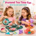 thumbnail image 2 of Funtogether Toys Mermaid Tea Party Set for Kids, 48 Piece Pretend Play Toy Tea Set with Teapot, 2 of 8