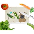 thumbnail image 2 of Caroline's Treasures Christmas Presents between Friends French Bulldog Brown Glass Cutting Board Large, 2 of 2