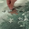 thumbnail image 4 of Ambesonne Sage Green Jigsaw Puzzle, Misty Lands Wildfloral, Heirloom-Quality Fun Activity for Family Durable Cardboard, 1000 pcs, Teal Pale Seafoam, 4 of 5