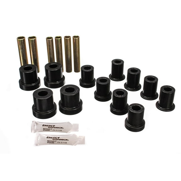 Energy Suspension 73-87 GM Denali XL/SUburban/Yukon XL 4WD Black Front Leaf Spring Bushing Set Fits select: 1971-1980 CHEVROLET K10, 1987 CHEVROLET V10