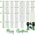 thumbnail image 3 of Yindaity Holiday Christmas Pajamas Family Matching Pajamas Set Crew Letter Print Long Sleeve Top And 2025 Pattern Trousers Sleepwear Outfits (Green,0-3 Months), 3 of 3