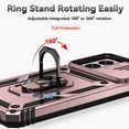 thumbnail image 6 of HCTian for Motorola Moto G Power 5G 2024 Case with Slide Camera Cover HD Screen Protector [Military Grade Drop Tested] Magnetic Ring Holder Kickstand Protective Phone Case for Moto G Power 5G 2024, 6 of 9