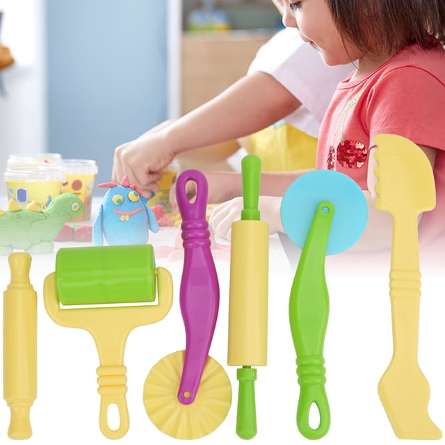 Kit DIY Outil d'Argile Sûr, Outil de Pâte d'Argile, pour Enfants de 3 Ans et Plus