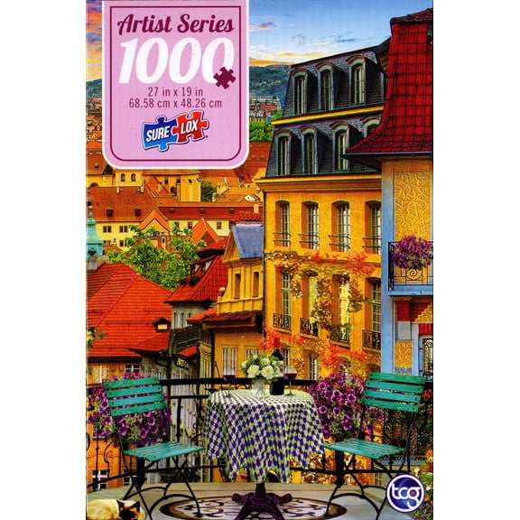 European Town Dinner 1000 Piece Puzzle