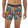 thumbnail image 2 of Men'S Boxer Briefs, American Football Soft And Breathable Mens Underwear Boxer Briefs With Widen Waist, 2 of 2