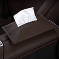 thumbnail image 6 of Car tissue bag car leather simple tissue box, 6 of 6