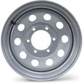 thumbnail image 3 of ZEEMAX Trailer Tire Wheel Assembly ST205/90D15 10-Ply E 118L 6 Lug on 5.5" PCD Silver Mod Rim, 3 of 4