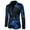 Blue, variant on Odeerbi 2025 Casual Outwear Jackets for Men One Button Flame Printing Slimting Performance Suit Suit Red