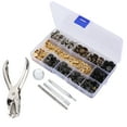 thumbnail image 2 of M Buder 120 Set Kit de Cierres a Presión de Cuero 6 Colores Botones de Metal Herramientas de Instalación 633# (20 cm / 7.87 inches), 2 of 9