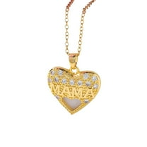 Nvzi -b Mother's Day Gift Ideas - Mothers Day Necklace for Mom Mothers Day Gifts for Mom from Son Gifts for Her Mom Gifts for Mothers Day Grandma Mothers Day Gift(Gold)
