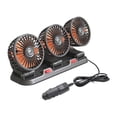 thumbnail image 1 of Ventilador de coche de triple cabezal portátil para camión SUV 30,2 x 9,8 x 13,5 cm giratorio bajo 24V 16w, 1 of 9