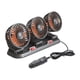 thumbnail image 1 of Ventilador de coche de triple cabezal portátil para camión SUV 30,2 x 9,8 x 13,5 cm giratorio bajo 24V 16w, 1 of 9
