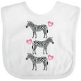 thumbnail image 3 of Inktastic Zebra Cute Safari Animal Girls Baby Bib, 3 of 4