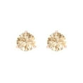 thumbnail image 3 of 2 Ct Round Cut Studs Natural Morganite 18K Rose Solid Solid Gold Everyday Dainty Earrings Screw Back, 3 of 7