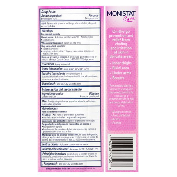  MONISTAT Chafing Relief Powder Gel 1.5 oz (Pack of 2) :  Everything Else
