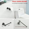 thumbnail image 3 of 6-Pieces Bathroom Hardware Set Aluminium Wall Mount Bathroom Accessory Towel Bar Set, 3 of 7