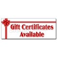 thumbnail image 1 of 12" Gift CERTIFICATES Available Decal Sticker New, 1 of 1