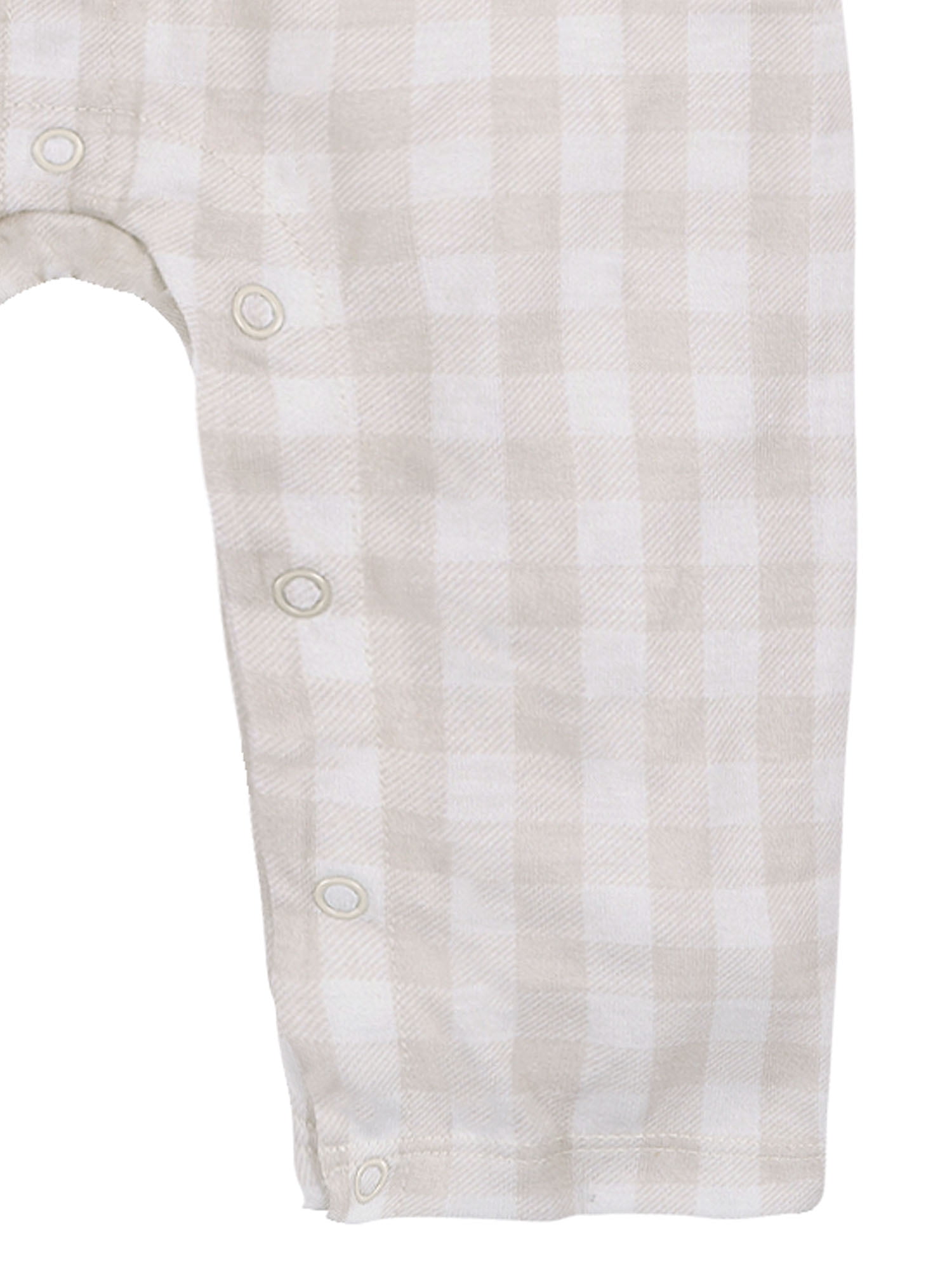 Modern Moments by Gerber Neutral Pajama Romper with Pocket, Sizes 0/3 Months - 18 Months