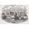 thumbnail image 2 of Houses Of Parliament London England View From The River In The Time Of John Hampden 1594 - 1643 From Old England's Worth, 2 of 4