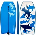 thumbnail image 1 of Costway Planche de Surf Super 42 Pouces avec Laisse IXPE Deck EPS Core Boarding Bleu et Blanc, 1 of 10