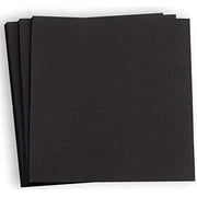 Hamilco Card Stock Scrapbook Paper 12x12 Black Colored 65lb Cardstock  25 Pack