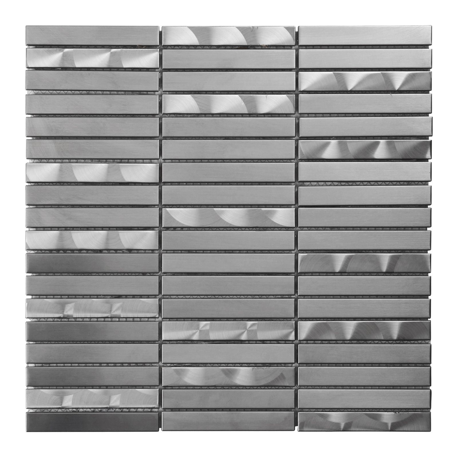 Modket TDH299SS Brushed Nickle Stainless Steel Metallic Metal Stacked