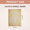 thumbnail image 2 of Uxcell 24 Packs Vintage Cotton Paper Printer Paper Brown Yellow Marks 8 x 11", 2 of 6