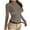 Green, variant on XUNKUSGA Womens Long Sleeve Tops Fall Fashion Casual Going Out Tops Crew Neck Slim Fit Basic Tops for Woman Solid Color Stretch Layering Tee Shirts S-L Beige