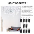 thumbnail image 4 of 10 Pcs Support de Lampe E14 en Forme de Bougie pour Douille Led, 4 of 8