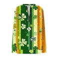 thumbnail image 2 of TaTaai Ladies St. Patrick's Day Print Fashion Loose Round Neck Sweatshirt Long Sleeve Casual Pullover Top Soft for Daily Home Office Streetwear Gift, 2 of 5