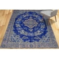 thumbnail image 2 of Modern Rugs, Blue Rugs, Oriental Rugs, Chenille Printed Design Rug, Corridor Rug, Office Decor Rugs, Turkish Rug, Bath Rugs, Luxury Rug, Large Rug, 2.6'x9.2' - 80x280 cm, 2 of 8
