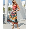 thumbnail image 4 of Vestido midi Zeagoo de verano sin mangas en A con bolsillos para mujer, 4 of 7