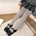 thumbnail image 5 of BRGZLK Girl's Polka Dots Tights Toddler Girl Cute High-Waist Yoga Leggings Pantyhose Stocking Kids Feeling Fitted Breathable Casual Long Pants Beige 7-8 Years, 5 of 6